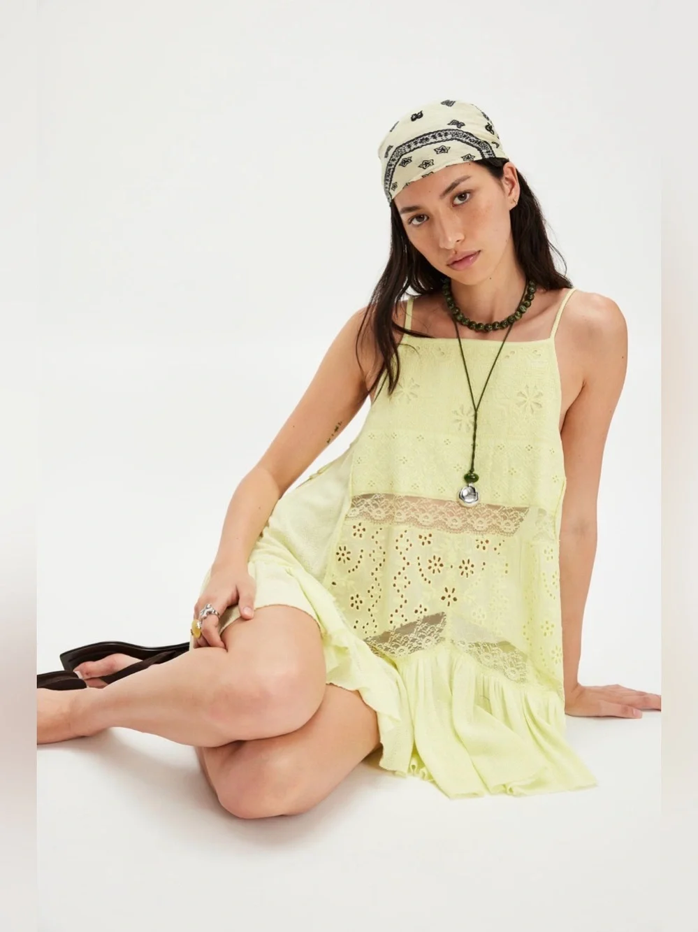New Free People Calipso Tank ~ Early Bloomer Yellow - Picture 3 of 11
